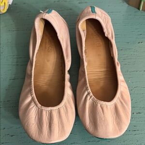 Tieks Blush Leather Ballet Flats